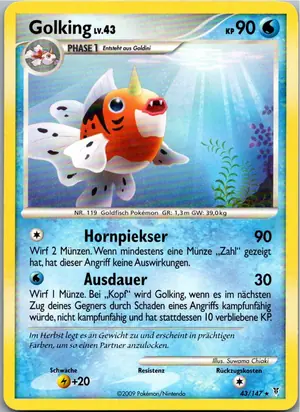 Pokémon-Karte Golking 43/147 Ultimative Sieger