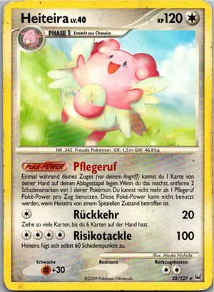 Pokémon-Karte Heiteira 22/127 Platin
