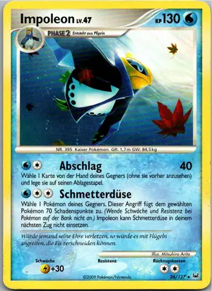 Pokémon-Karte Impoleon 26/127 Platin