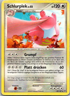 Pokémon-Karte Schlurplek 33/127 Platin