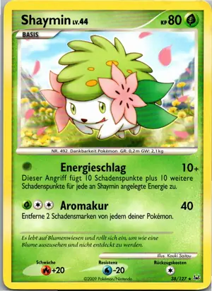 Shaymin 38/127 Platin – Vorderseite