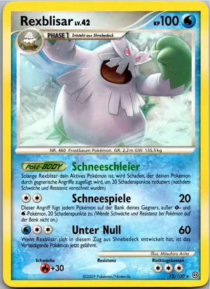 Pokémon-Karte Rexblisar 12/100 Sturmtief