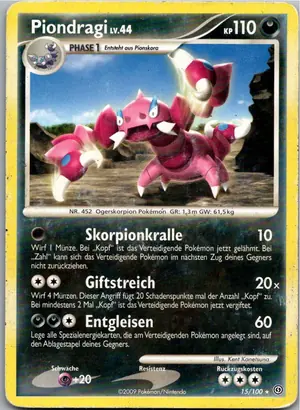 Pokémon-Karte Piondragi 15/100 Sturmtief