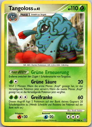 Pokémon-Karte Tangoloss 29/100 Sturmtief
