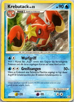 Pokémon-Karte Krebutack 22/146 Erwachte Legenden