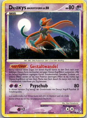 Pokémon-Karte Deoxys 24/146 Erwachte Legenden
