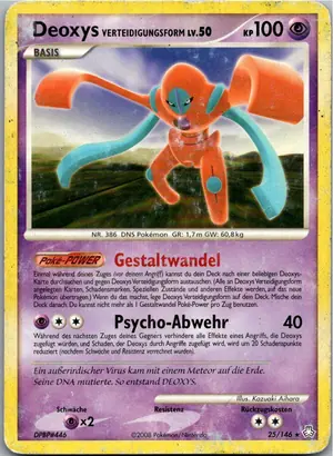 Pokémon-Karte Deoxys 25/146 Erwachte Legenden
