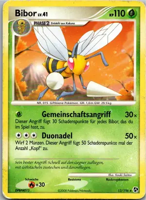 Pokémon-Karte Bibor 13/106 Epische Begegnungen