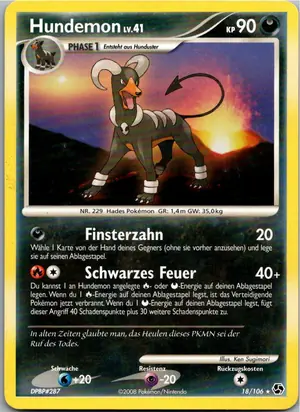 Pokémon-Karte Hundemon 18/106 Epische Begegnungen