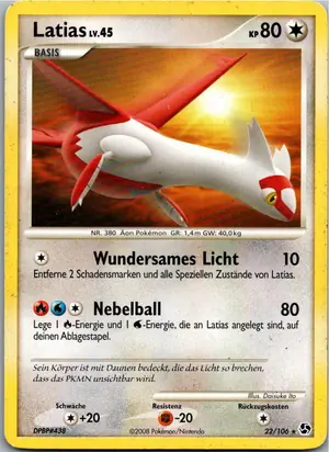 Pokémon-Karte Latias 22/106 Epische Begegnungen