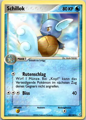 Pokémon-Karte Schillok 43/100 EX Crystal Guardians