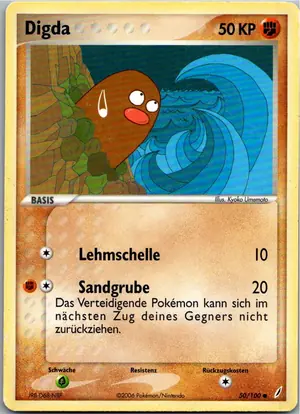 Pokémon-Karte Digda 50/100 EX Crystal Guardians