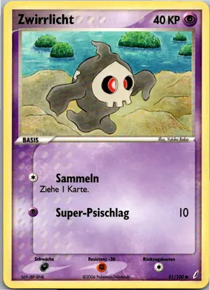 Pokémon-Karte Zwirrlicht 51/100 EX Crystal Guardians