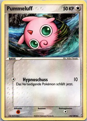 Pokémon-Karte Pummeluff 53/100 EX Crystal Guardians