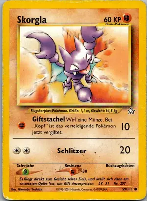 Pokémon-Karte Skorgla 59/111 Neo Genesis