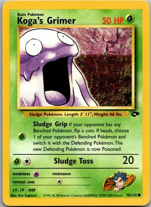 Pokémon-Karte Koga's Grimer 78/132 Gym Challenge