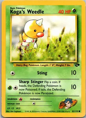 Koga's Weedle Exemplar 3,95 €