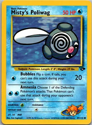 Pokémon-Karte Misty's Poliwag 89/132 Gym Challenge