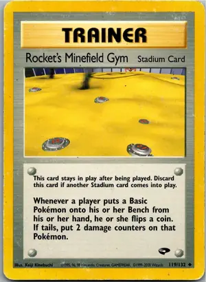 Pokémon-Karte Rocket's Minefield Gym 119/132 Gym Challenge