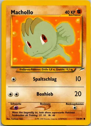 Pokémon-Karte Machollo 73/105 Neo Destiny