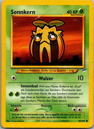 Pokémon-Karte Sonnkern 83/105 Neo Destiny