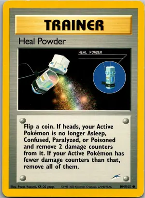 Pokémon-Karte Heal Powder Heilpuder 104/105 Neo Destiny