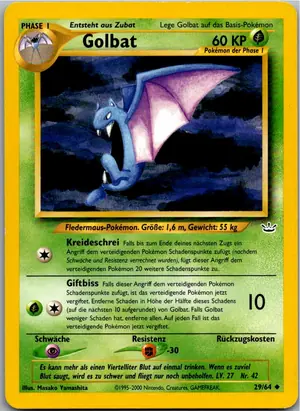 Pokémon-Karte Golbat 29/64 Neo Revelation