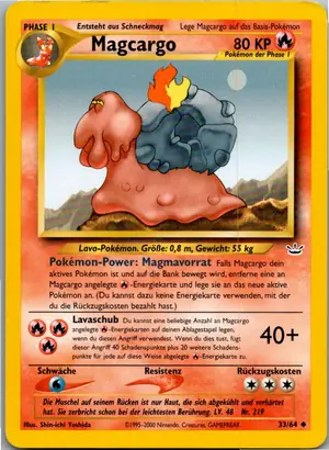 Pokémon-Karte Magcargo 33/64 Neo Revelation