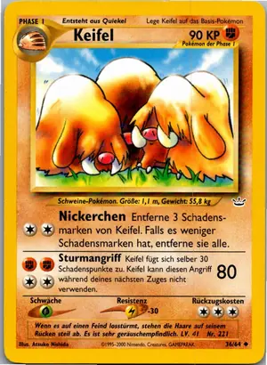 Pokémon-Karte Keifel 36/64 Neo Revelation