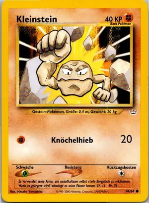 Pokémon-Karte Geodude 44/64 Neo Revelation