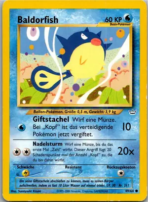 Pokémon-Karte Baldorfish 49/64 Neo Revelation