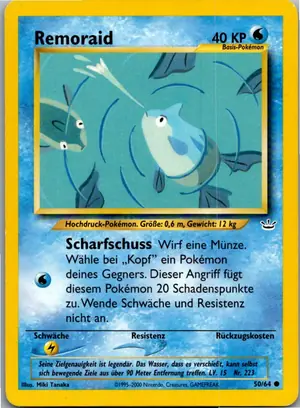 Pokémon-Karte Remoraid 50/64 Neo Revelation