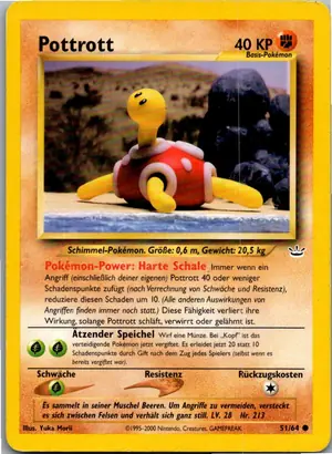 Pokémon-Karte Pottrott 51/64 Neo Revelation