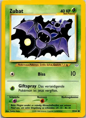 Pokémon-Karte Zubat 59/64 Neo Revelation