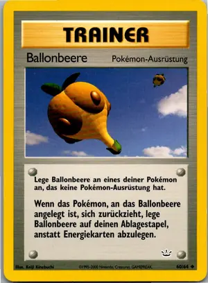 Pokémon-Karte Ballonbeere 60/64 Neo Revelation