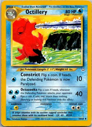 Pokémon-Karte Octillery 34/64 Neo Revelation