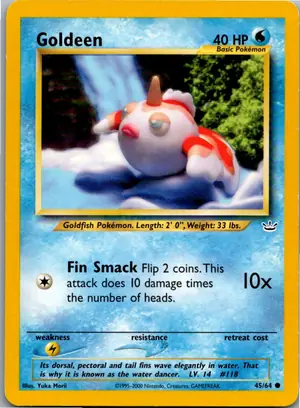 Pokémon-Karte Goldeen Goldini 45/64 Neo Revelation