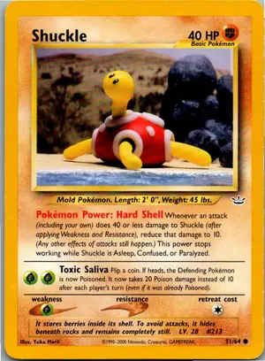 Pokémon-Karte Shuckle Pottrott 51/64 Neo Revelation