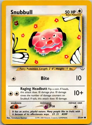 Pokémon-Karte Snubbull Snubull 55/64 Neo Revelation