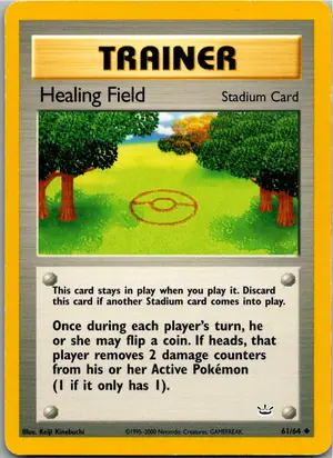 Pokémon-Karte Healing Field 61/64 Neo Revelation