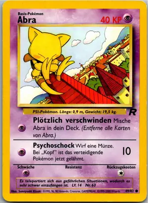 Pokémon-Karte Abra 49/82 Team Rocket