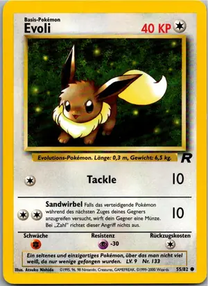 Pokémon-Karte Evoli 55/82 Team Rocket