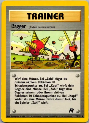 Pokémon-Karte Bagger 75/82 Team Rocket