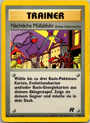 Pokémon-Karte Nächtliche Müllabfuhr 77/82 Team Rocket