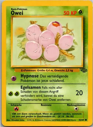 Pokémon-Karte Owei 52/64 Dschungel