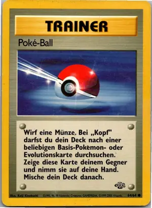 Pokémon-Karte Poké-Ball 64/64 Dschungel