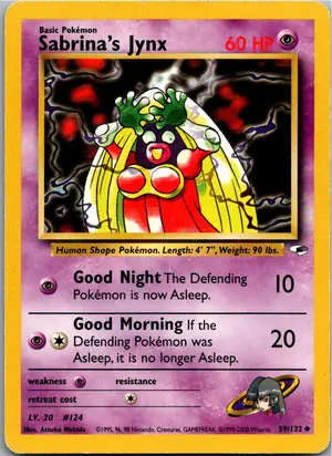 Pokémon-Karte Sabrina's Jynx 59/132 Gym Heroes