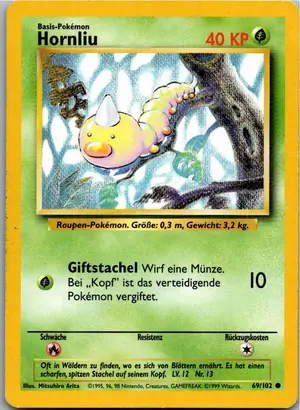 Pokémon-Karte Hornliu 69/102 Grundset