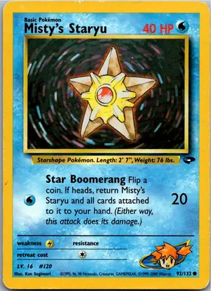 Pokémon-Karte Misty's Staryu 92/132 Gym Challenge