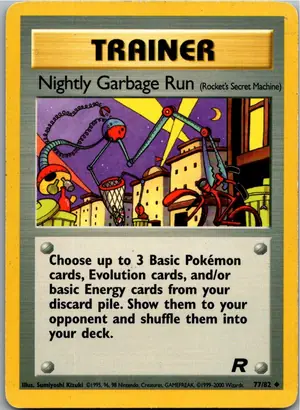 Pokémon-Karte Nightly Garbage Run Nächtliche Müllabfuhr 77/82 Team Rocket
